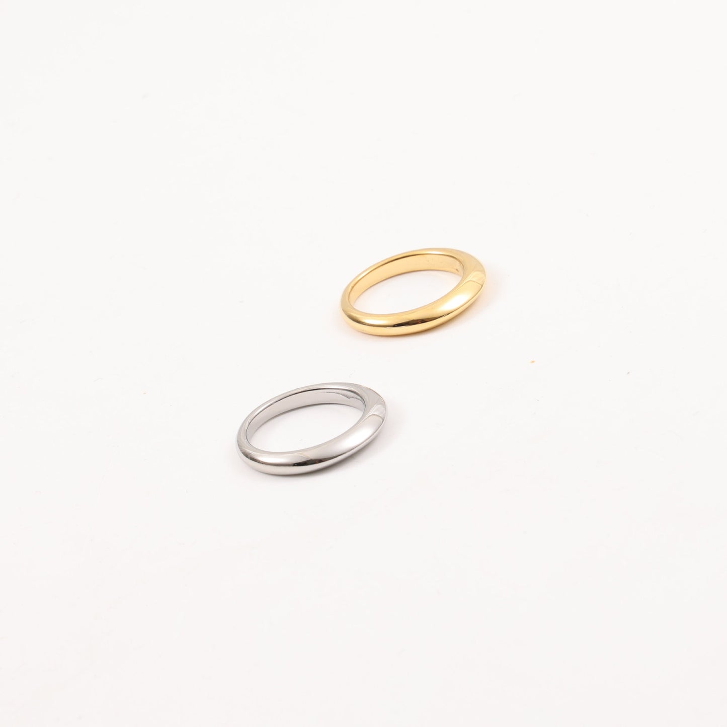 Arc Eccentric Titanium Steel Gold Plating Bracelets