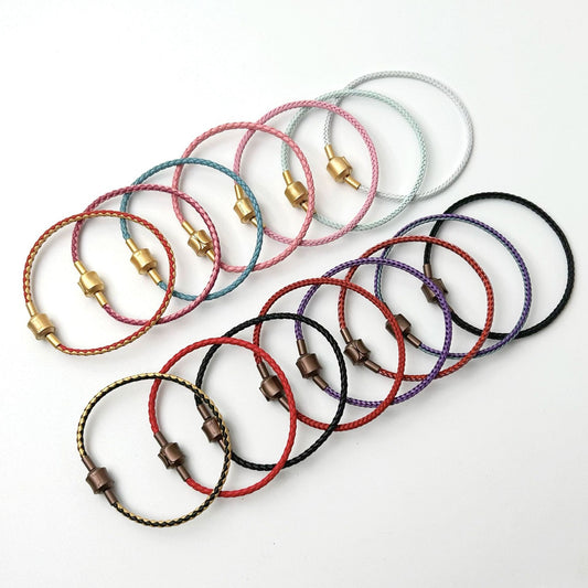 Shop Accessory Rope Hard Pure Lucky Beads Steel Wire Bracelets