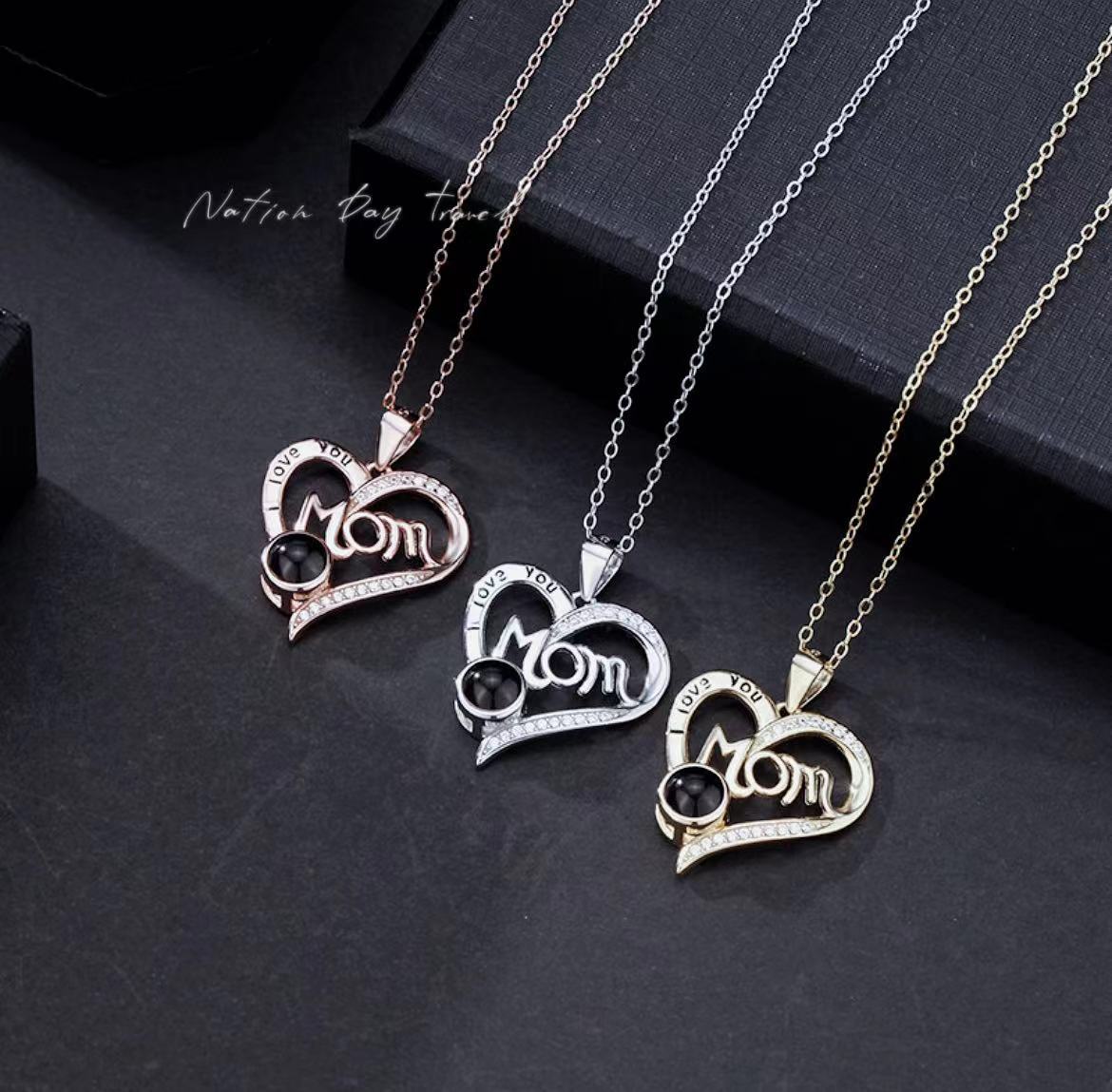Sterling Sier Language Love You English Necklaces