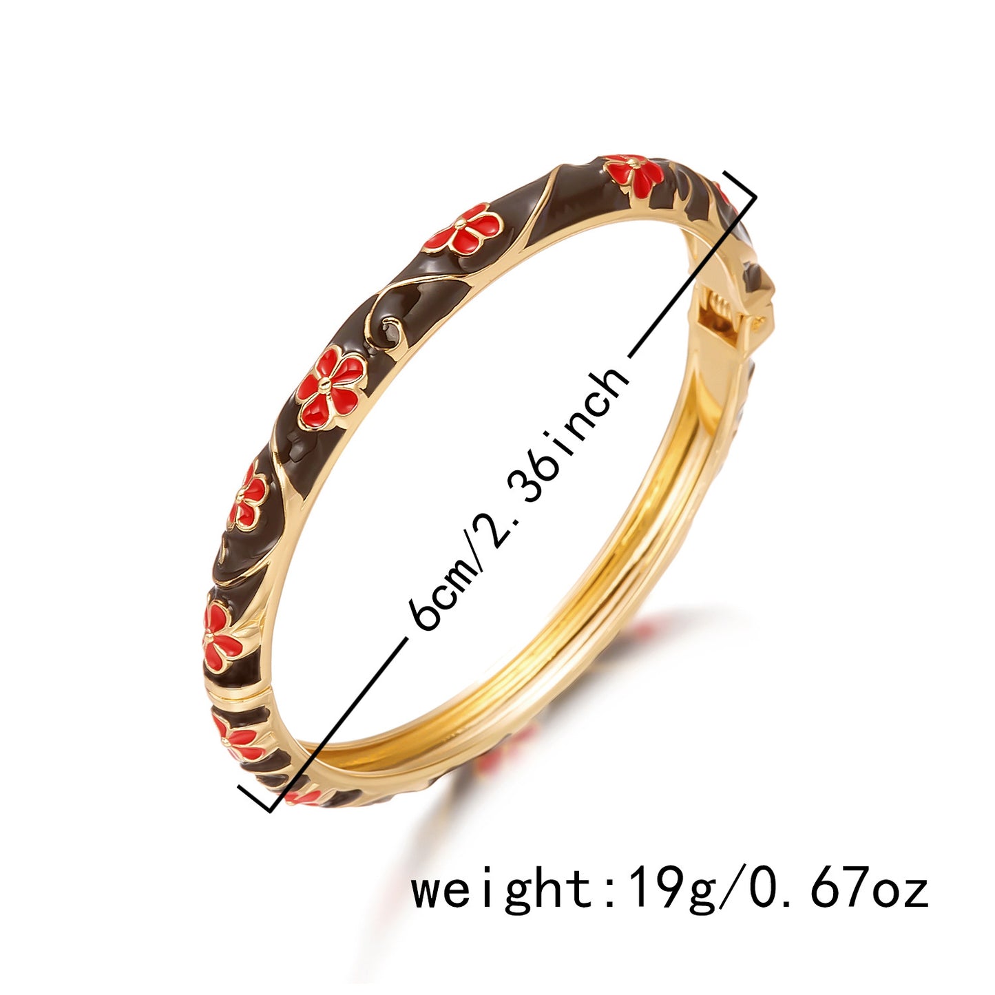 Dripping Wide Retro Style Exaggerated Opening Bracelet