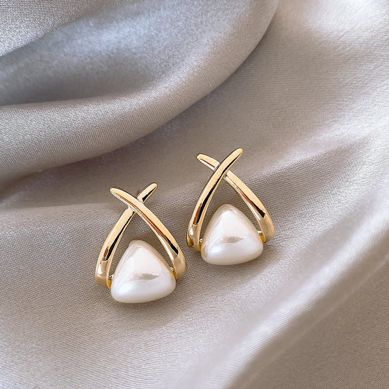 Pearl For Light Luxury Temperament High-grade Earrings