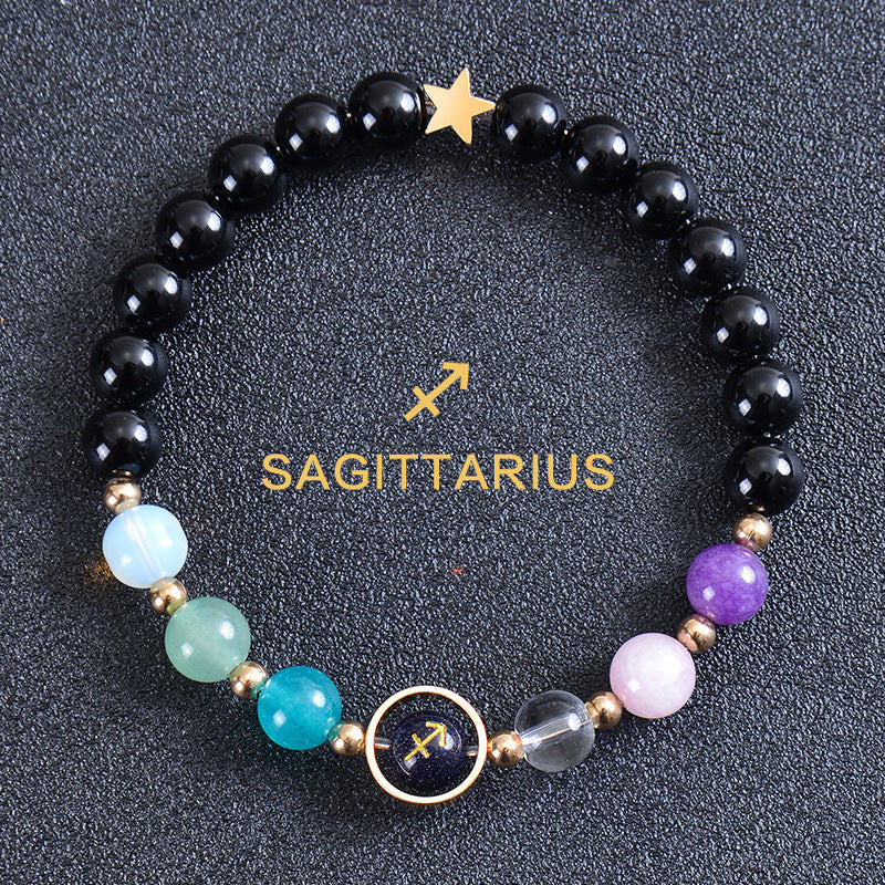 Planets Twee Constellations Frosted Stone Beaded Bracelets