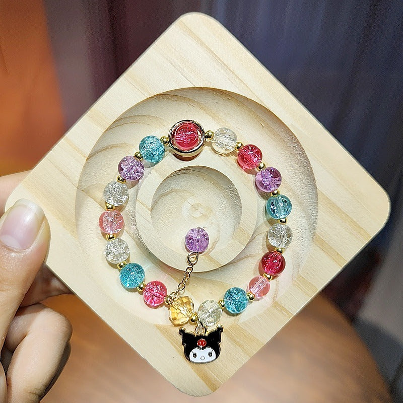 Children's Color Hand Jewelry Colored Glaze Crystal Popcorn Bracelets