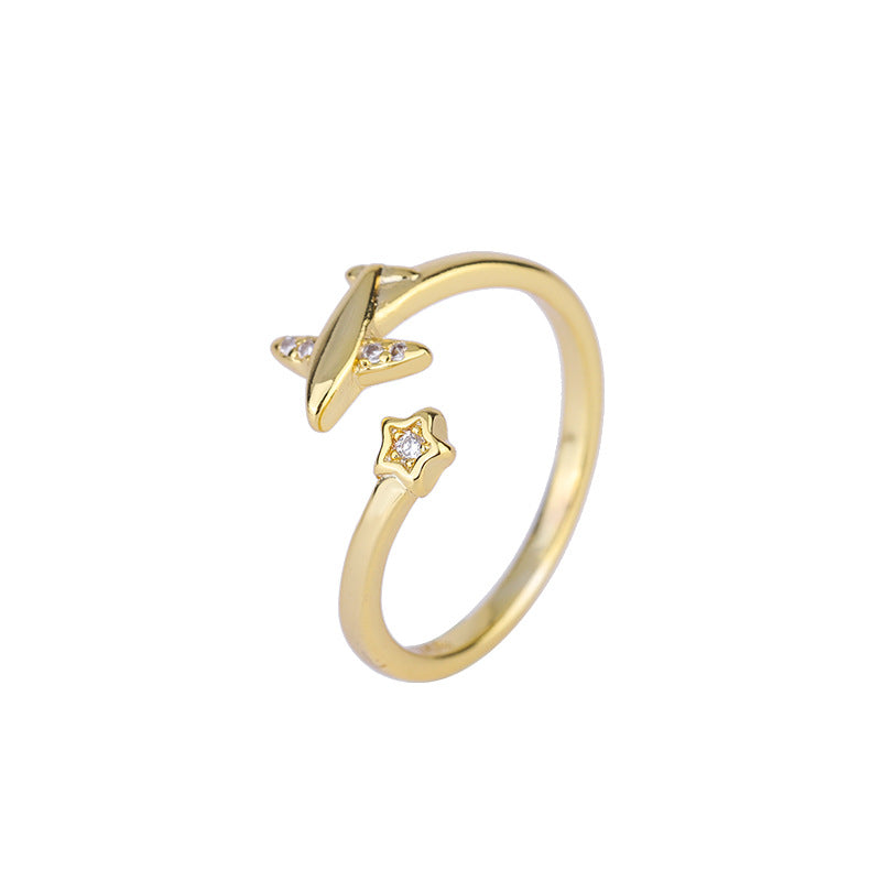 Female Style Simple Personality Five-pointed Star Rings