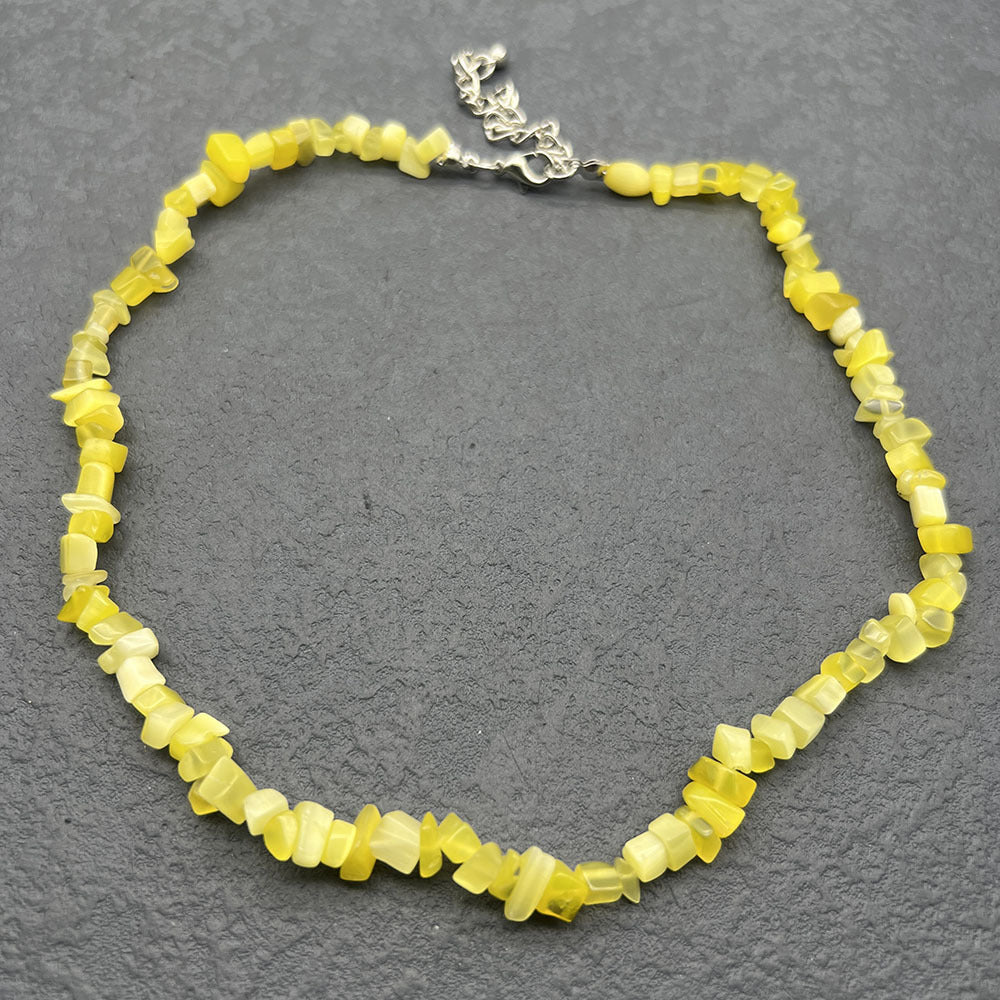 Crystal Irregular Gravel Clavicle Chain Creative Necklaces