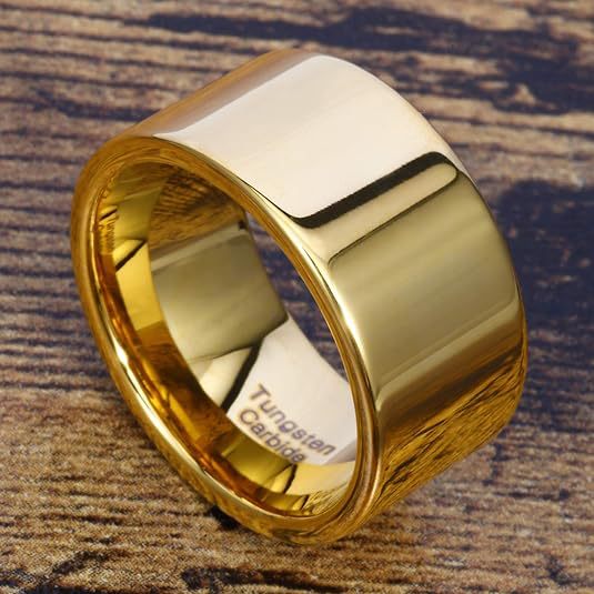 Men's Mirror Wide Wedding Xi Source Ring