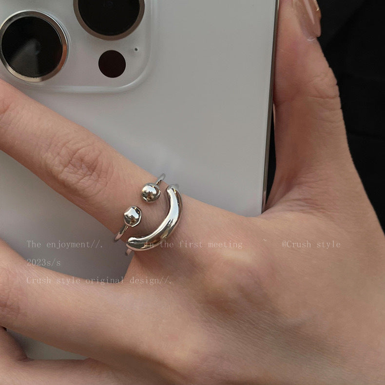 Metal Female Niche Design Advanced Index Finger Fashion Personalized Cold Rings