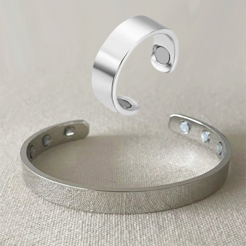 Fashion Personalized Opening Adjustable Magnetic Magnet Bracelet
