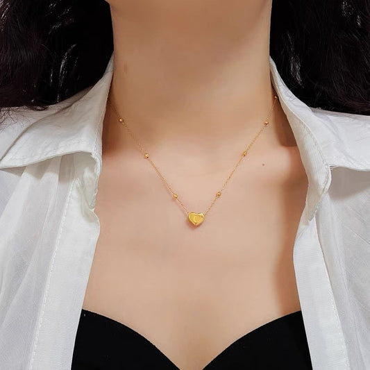 Simple Fashion Love Titanium Steel Niche Necklaces