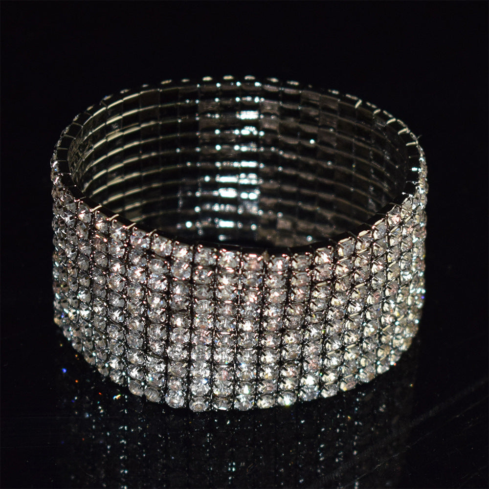 Bridal Ornament Rhinestone Exaggerated Korean Simple Bracelets