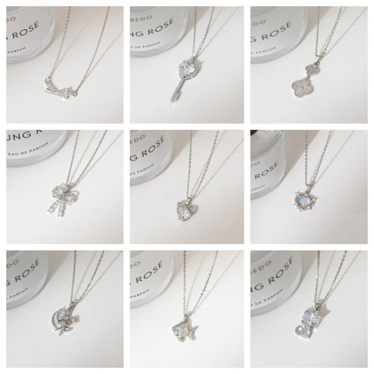 Steel Female Summer Clavicle Chain Simple Necklaces