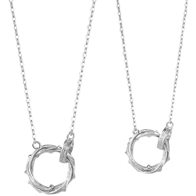 Women's & Men's Mobius Strip Hanging Chinese Valentine's Day Necklaces