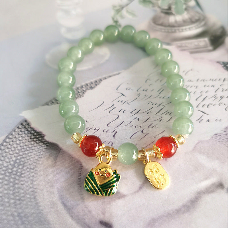 Jade Bead Lucky Fortune Peanut Lotus Bracelets