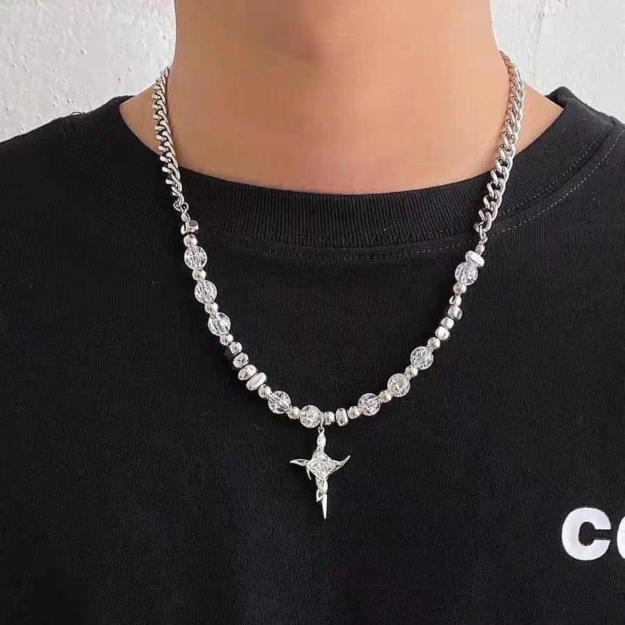 Men's Fading Light Luxury Hip Hop Punk Cuban Link Chain Necklaces