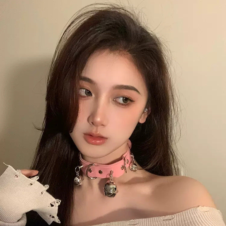 Collar Female Neck Band Chain Black Necklaces