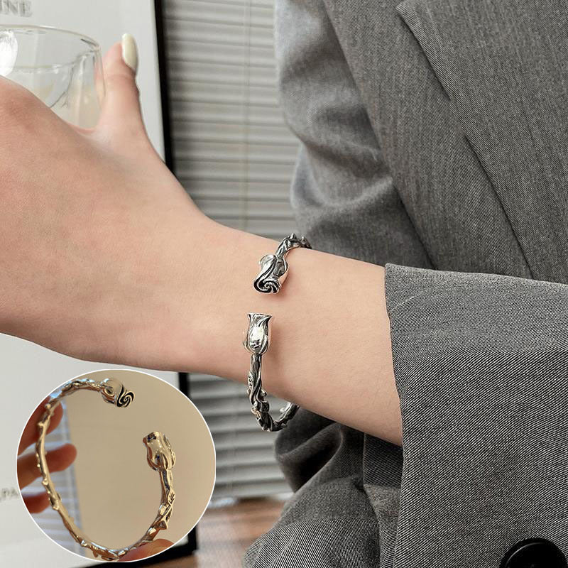 Women's & Men's Korean Style Vintage Vine Five-pointed Star Cross Bracelet