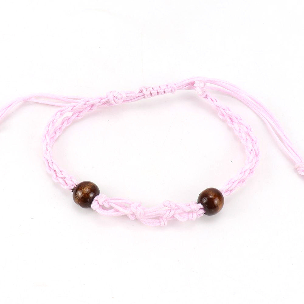 Hand-woven Net Pocket Wrist Adjustable Telescopic Bracelets