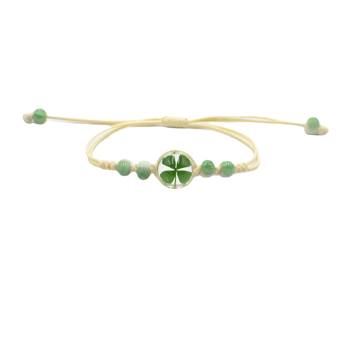 Ornament Four-leaf Clover Scenic Spot Dried Flower Bracelets