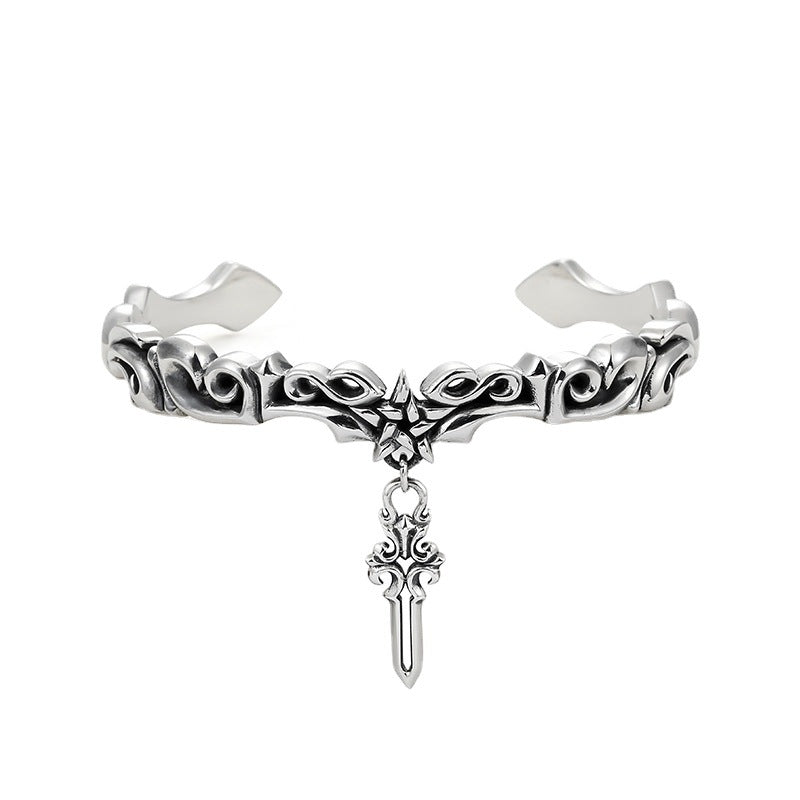 Women's & Men's Korean Style Vintage Vine Five-pointed Star Cross Bracelet