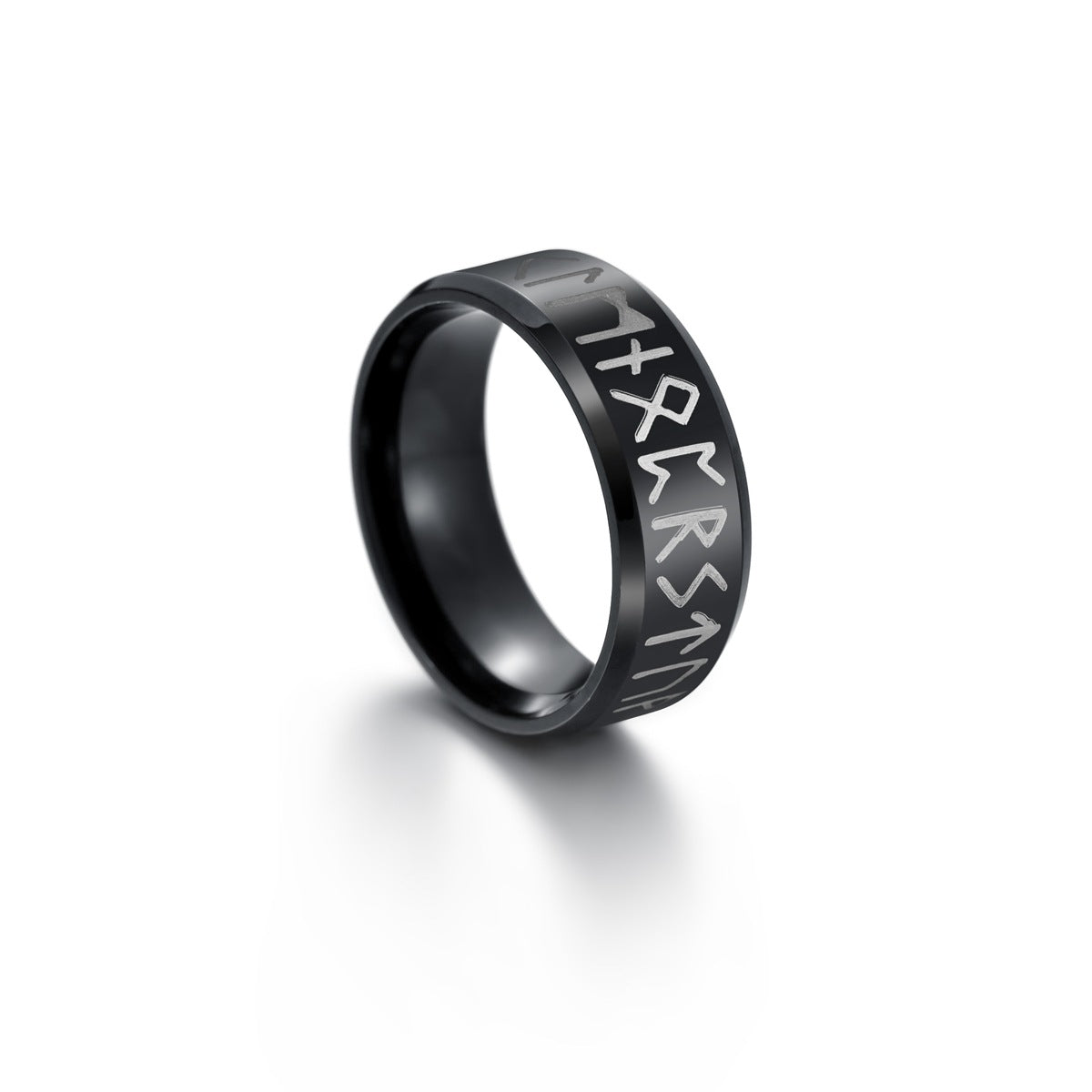 Men's Ornament Viking Letter Stainless Steel Rune Rings