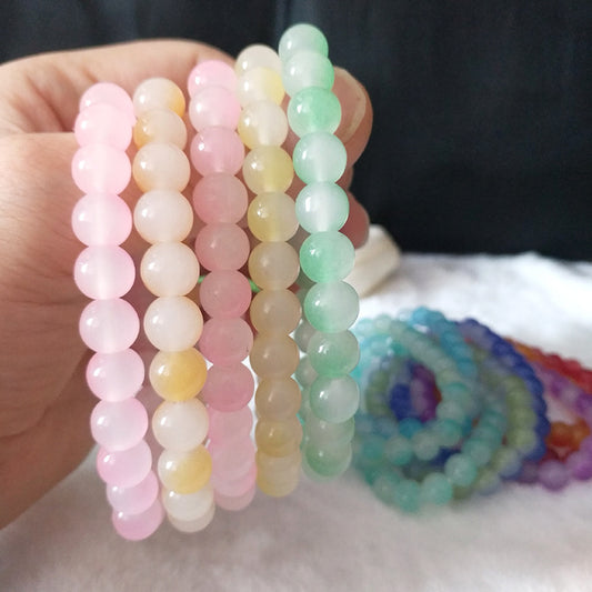 Glass Bead Pliable Temperament Hand Toy Bracelets