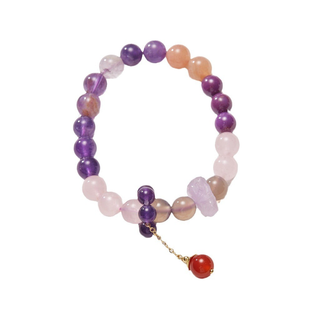 Fire Lucky Female Amethyst Ghost Design Bracelets