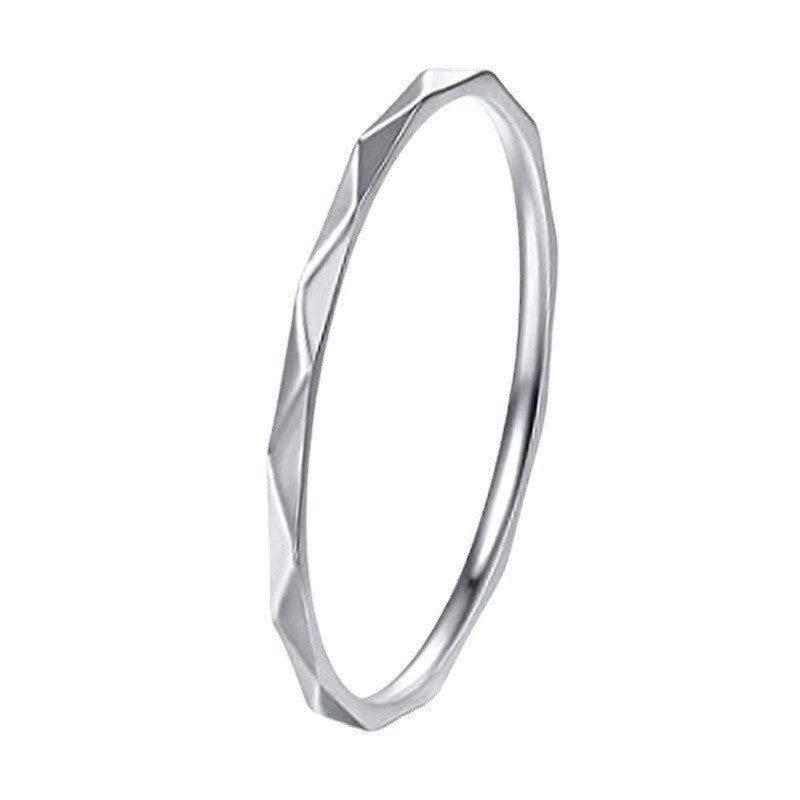 Women's Ornament Simple Knuckle Embossed Stacking Rings