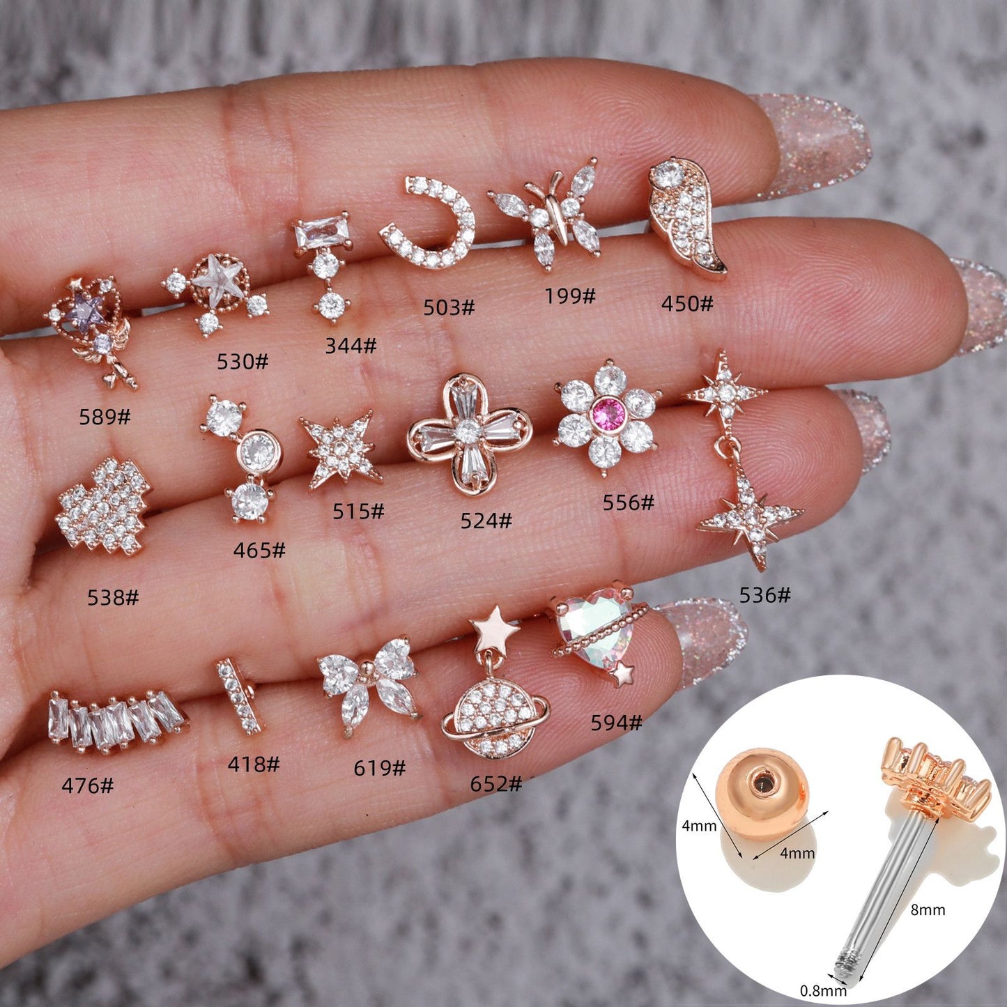 Ear Fashion Sweet Beautiful Female Bone Earrings