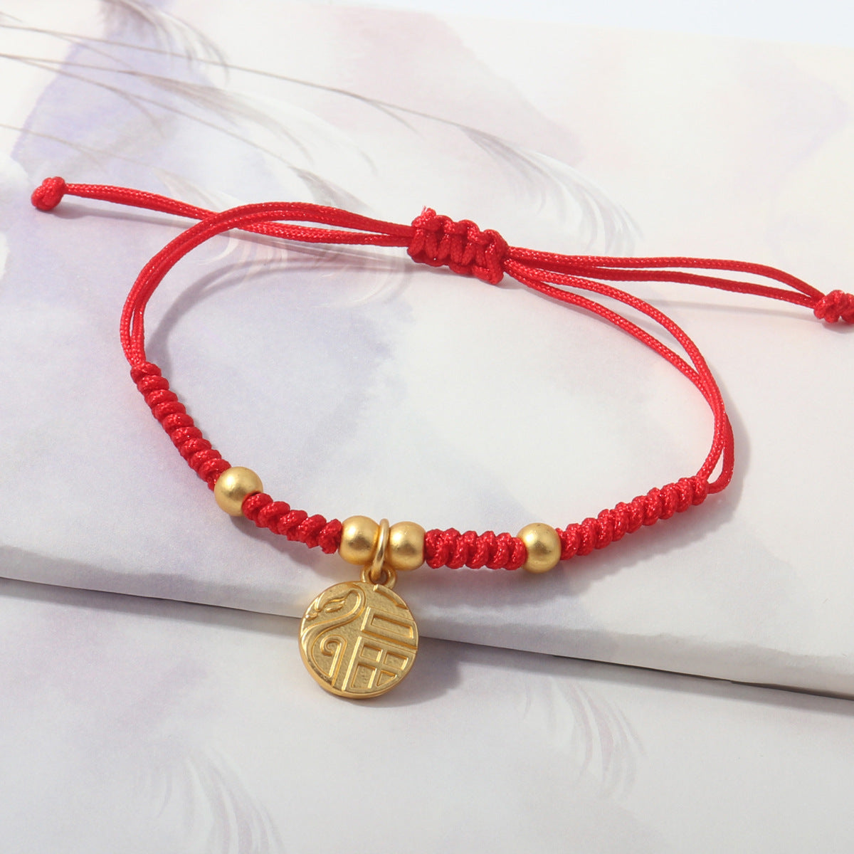 Snake Life Blessing Red Rope Woven Live Bracelets