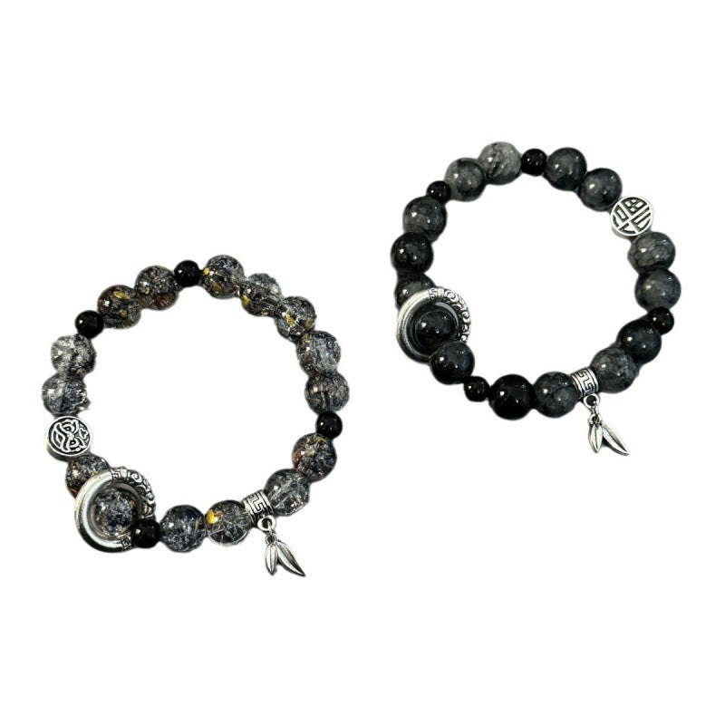 Women's & Men's Ice Crack Beaded For Trendy Good-looking Niche Bracelets