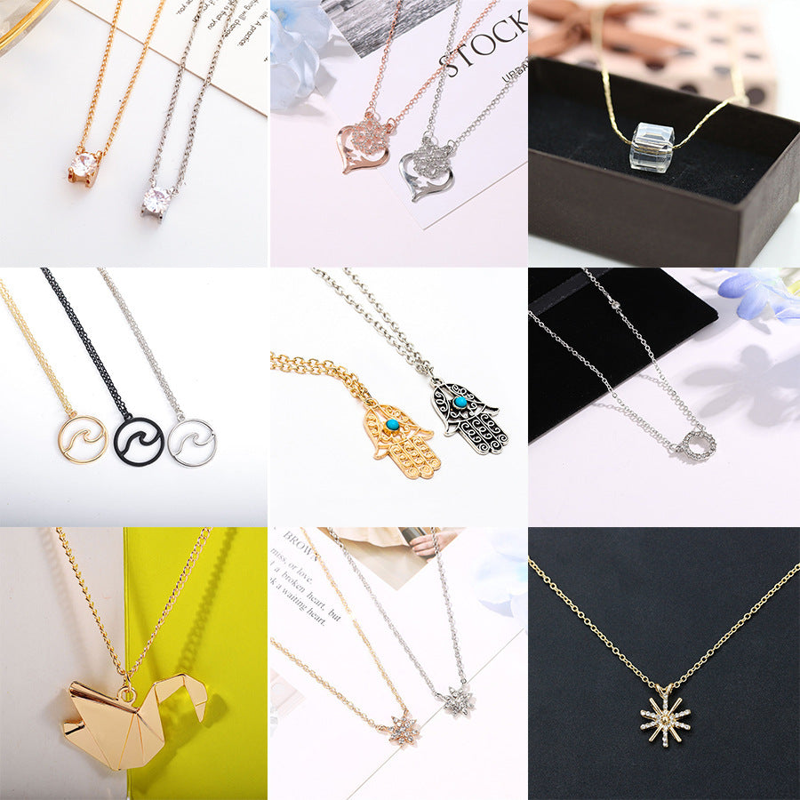 Women's Simple Geometric Retro Creative Design Alloy Necklaces