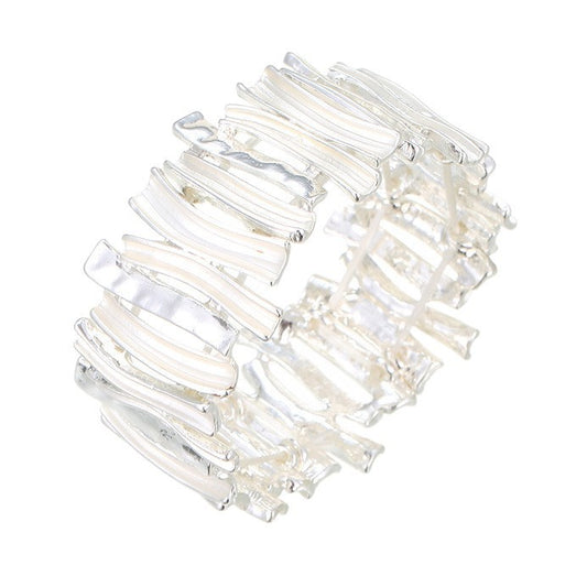 Women's Color Exaggerated Geometry Elastic Creative High Sense Bracelet