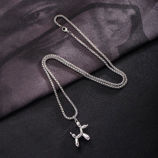 Women's & Men's Puppy Trendy Cool Earth Disco Sweater Necklaces