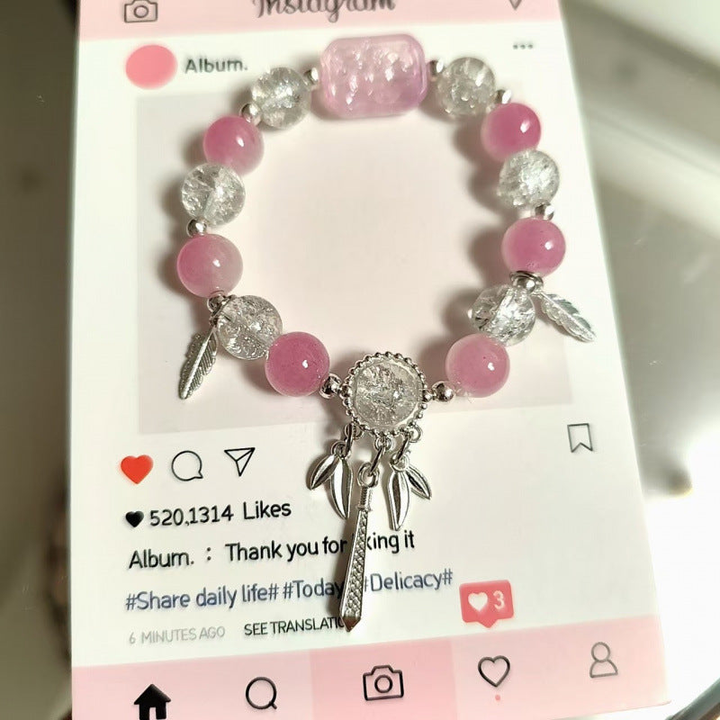 Moon Glazed Female Design Simple High Sense Versatile Bracelet