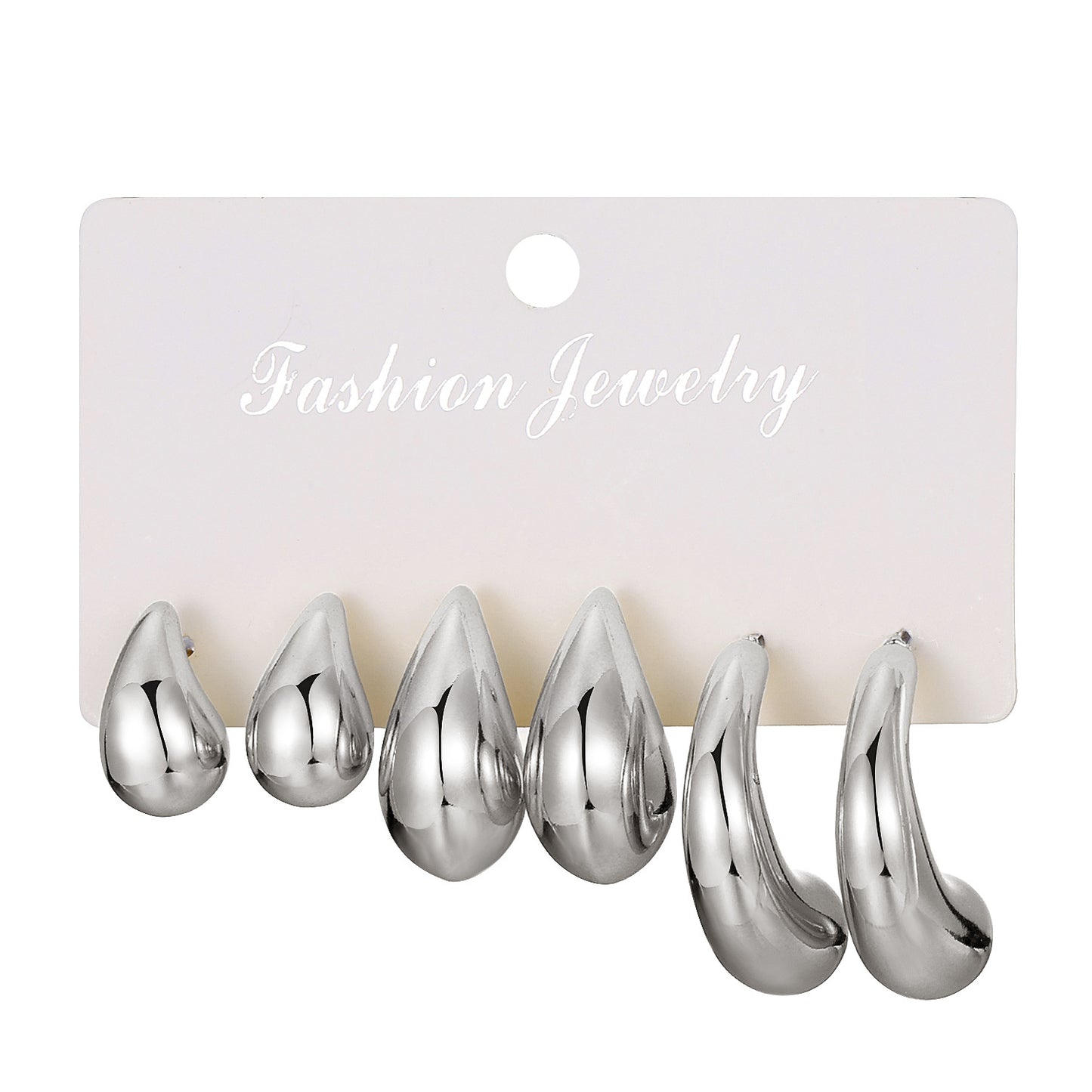 Creative Fashion Flattering Electroplated Shaped Twist Earrings