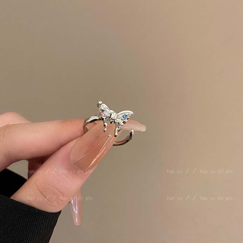Vintage Court Style Flowers Opal Female Niche Rings