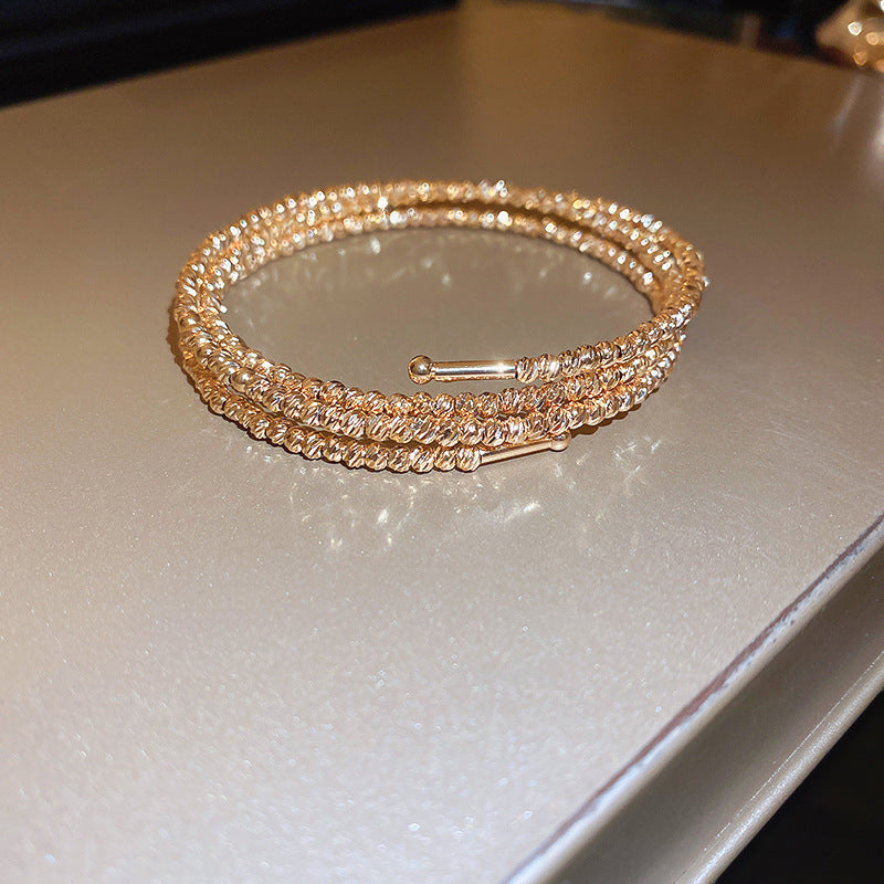 Women's Light Luxury High-grade Zircon Bangle Niche Bracelets