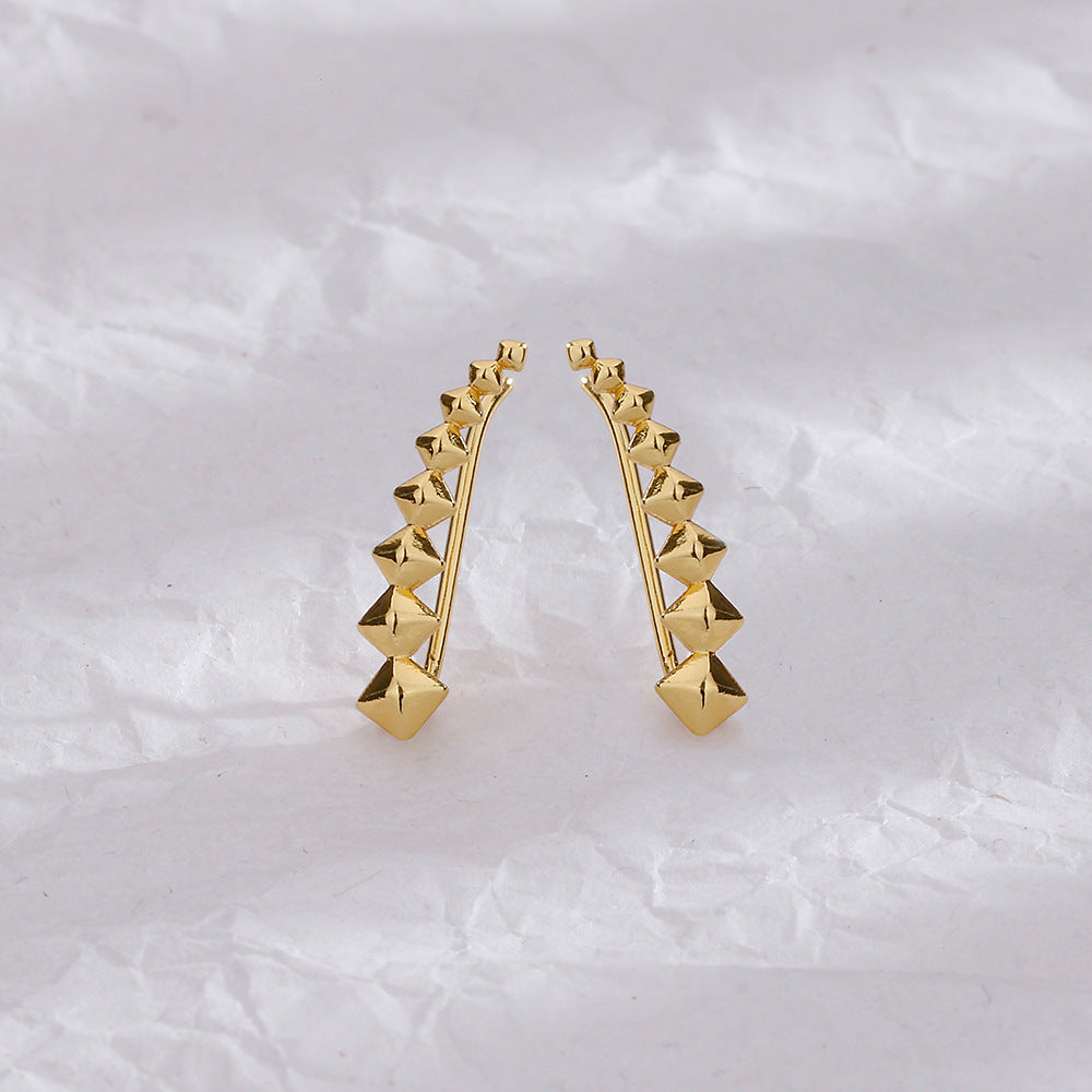 Style Golden Light Luxury Snake-shaped Multiple Earrings