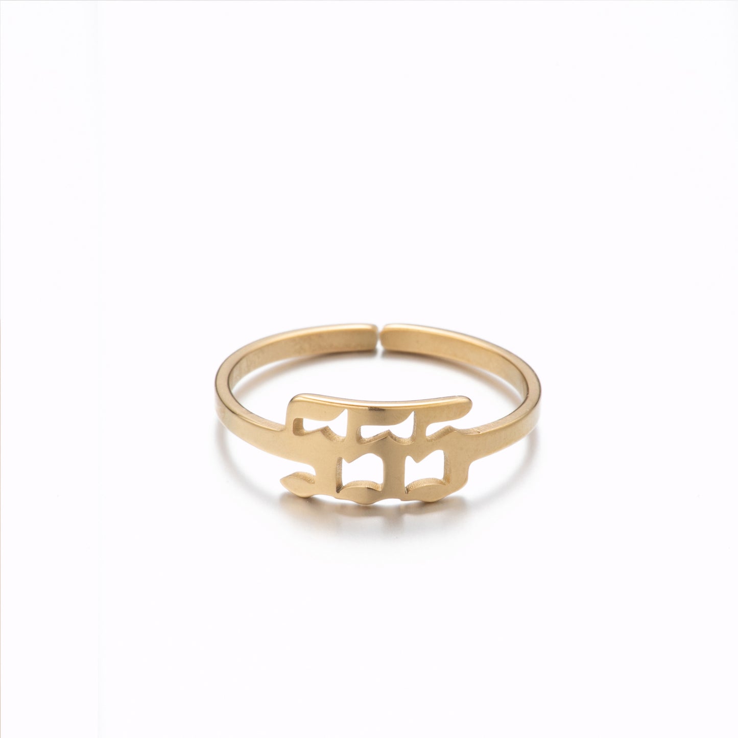 Women's & Men's Lucky Digital Angel Opening Gold Commemorative Rings