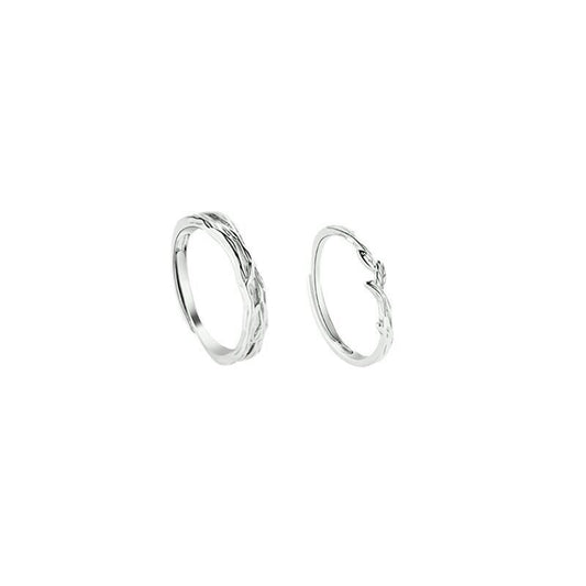 Pair Design Opening Adjustable Commemorative Gift For Rings