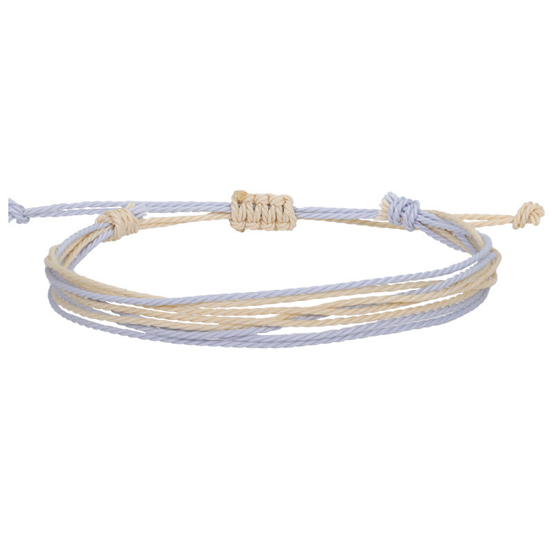 Bohemian Style Waterproof Wax Line Woven Bracelets