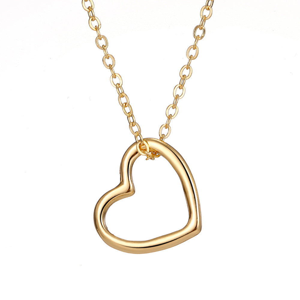 Heart Cross Female Light Luxury Minority Necklaces