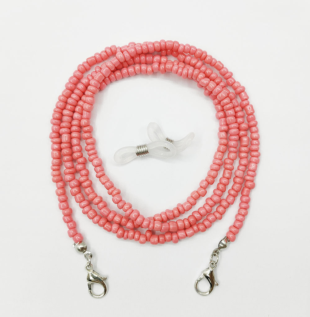 Mask Lanyard Glass Beads Eyeglasses Chain Necklaces