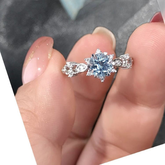 Women's Santa Maria Perfect Circle Aquamarine Light Ring