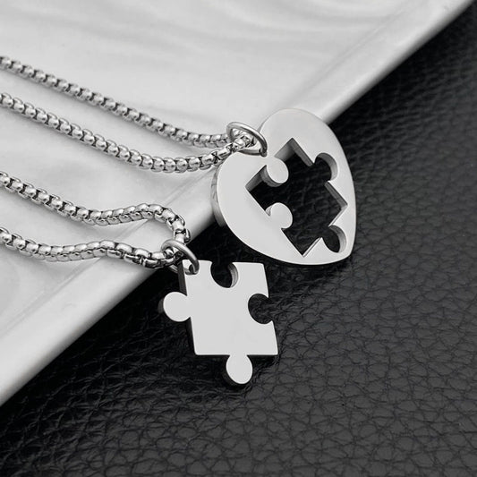 Fashion Trendy Couple Inscribed Pairs Of Necklaces