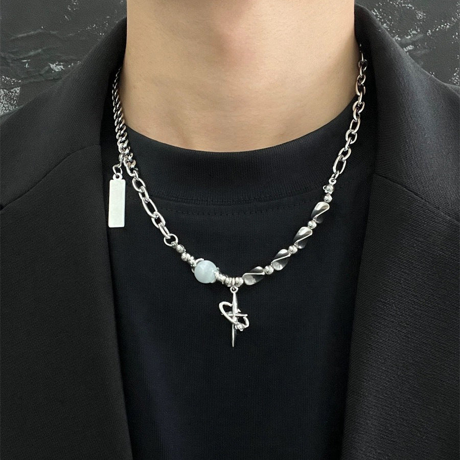 Men's Fading Light Luxury Hip Hop Punk Cuban Link Chain Necklaces