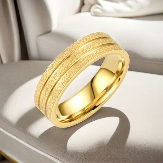 Fashion Titanium Steel Simple Niche Colorfast Rings