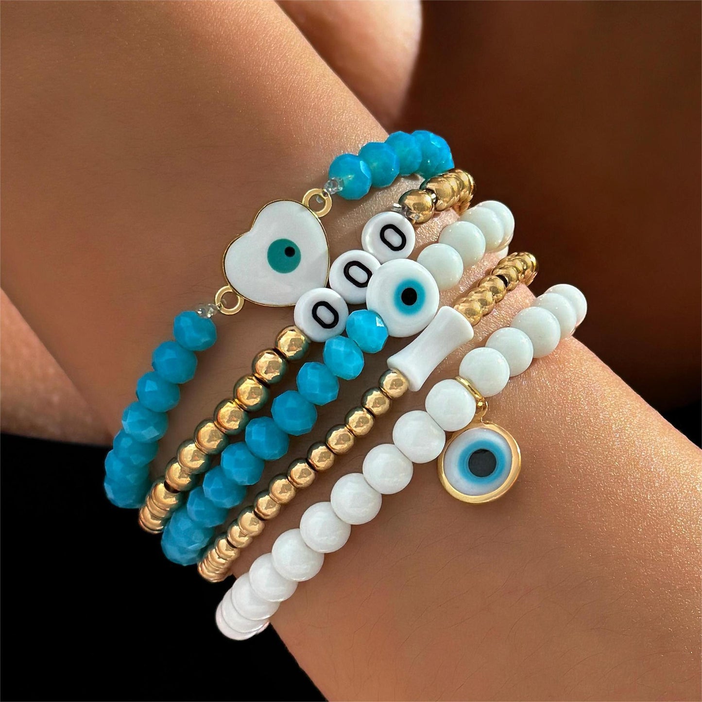 Bohemian Vacation Style Shell Beaded Weave Beach Bracelets