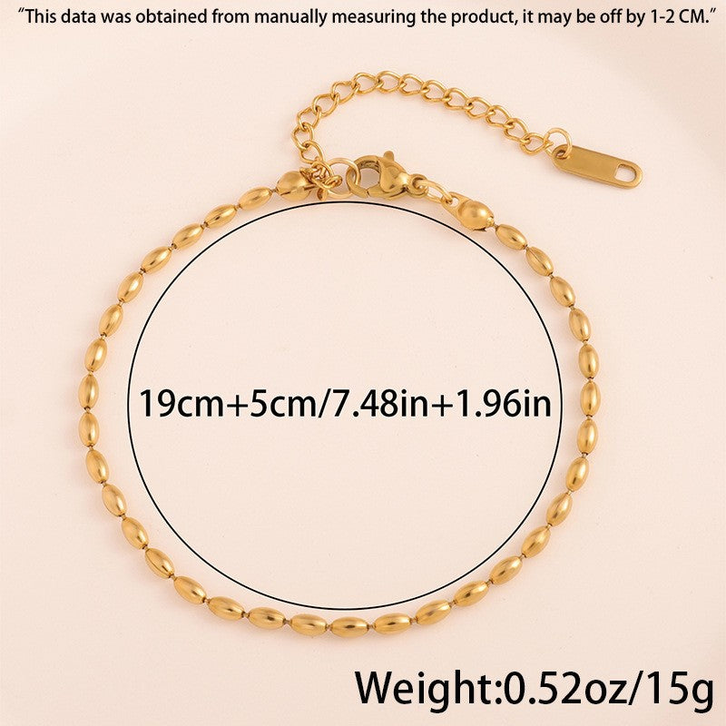 Stainless Steel Bead High-grade Fashion Simple Bracelets