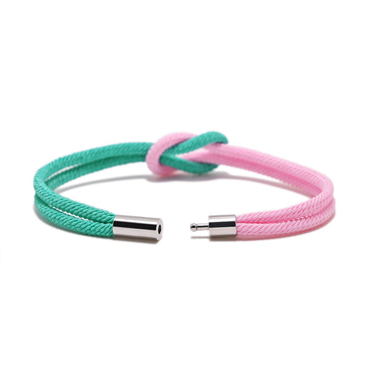 Zhang Support Color Truelove Knot Milan Rope Carrying Strap Bracelet